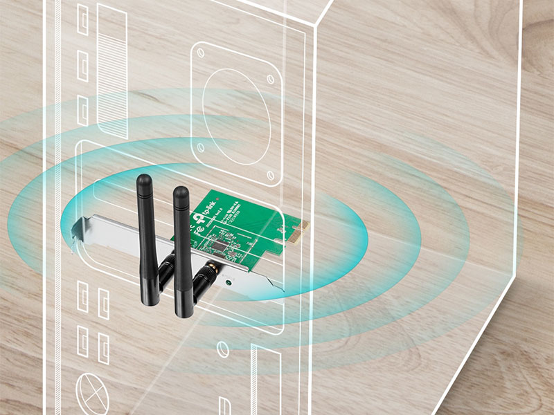 Bộ Chuyển Đổi Không Dây TP-Link TL-WN881ND PCI Express Chuẩn N Tốc Độ 300Mbps