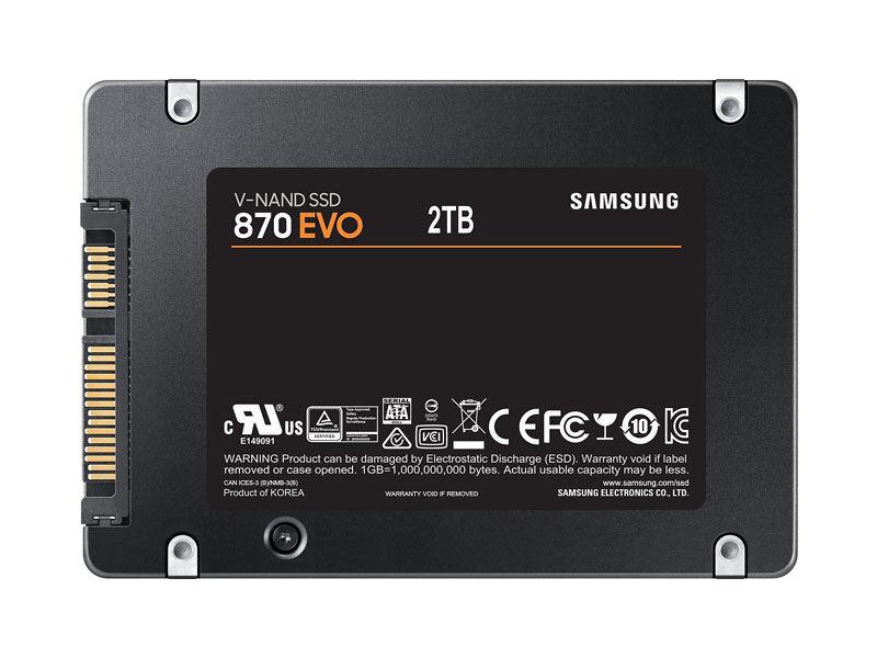 Ổ cứng SSD Samsung 870 EVO 2TB Sata 3 MZ-77E2T0BW