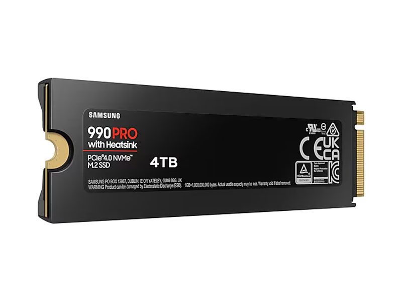 Ổ cứng SSD Samsung 990 PRO Heatsink 4TB M.2 NVMe MZ-V9P4T0CW