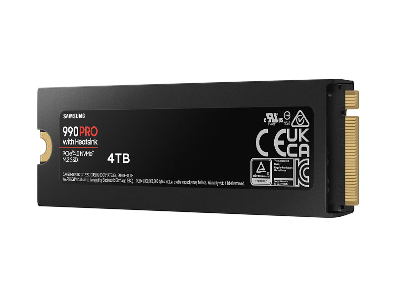 Ổ cứng SSD Samsung 990 PRO Heatsink 4TB M.2 NVMe MZ-V9P4T0CW