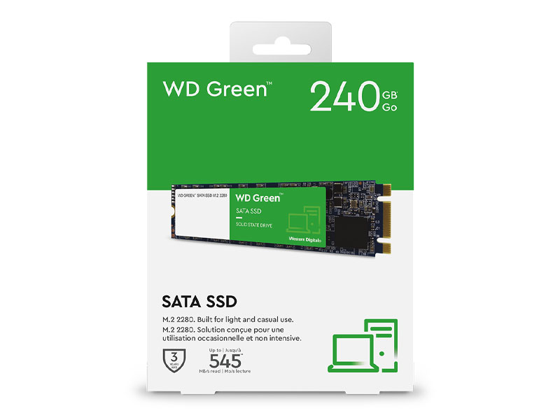 Ổ cứng SSD Western Digital Green 240GB M.2 2280 Sata 3 WDS240G3G0B