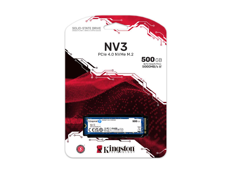 Ổ cứng SSD Kingston NV3 500GB PCIe Gen4 M.2 SNV3S/500G