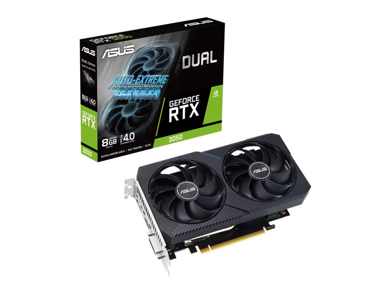 VGA Asus Dual GeForce RTX 3050 V2 8GB GDDR6 DUAL-RTX3050-8G-V2