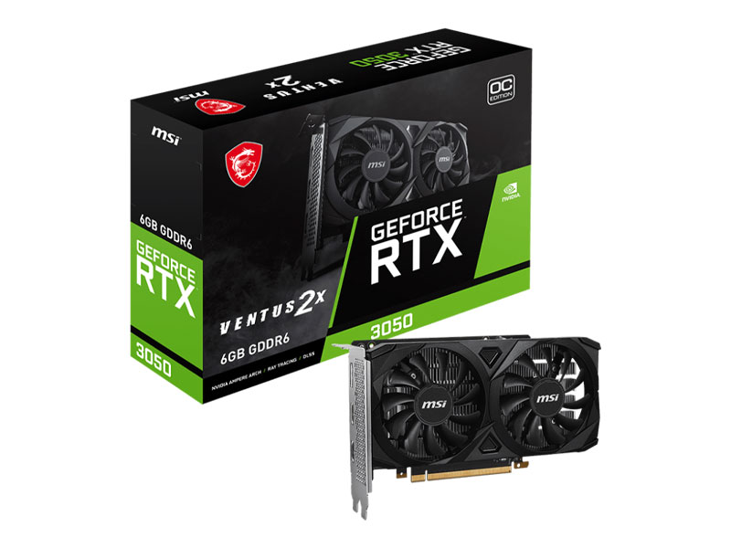 VGA MSI GeForce RTX 3050 VENTUS 2X 6G OC