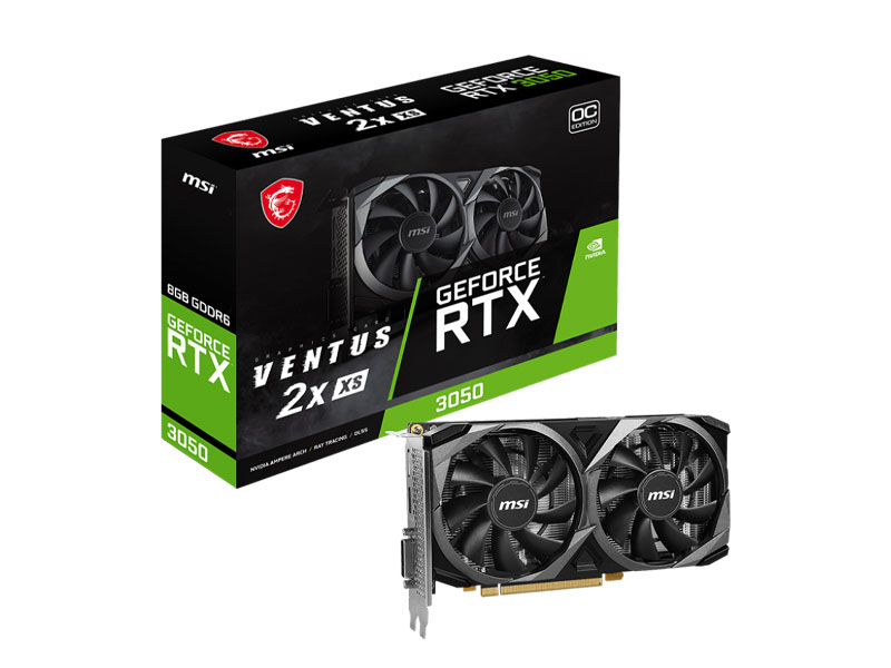 VGA MSI GeForce RTX 3050 VENTUS 2X XS 8G OC