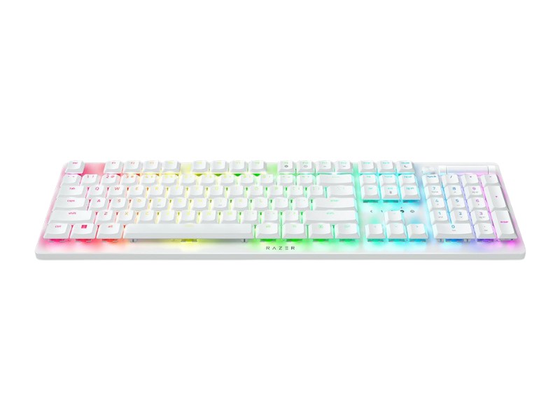 Bàn phím gaming Razer DeathStalker V2 Pro White Edition Clicky Purple Switch (RZ03-04363500-R3M1)
