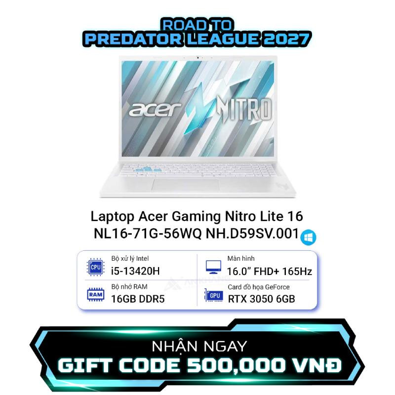 Laptop Acer Gaming Nitro Lite 16 NL16-71G-56WQ NH.D59SV.001