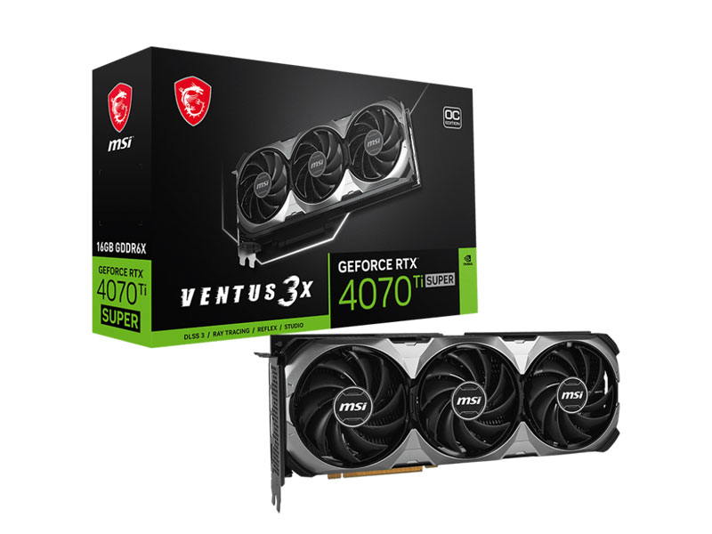 VGA MSI GeForce RTX 4070 Ti SUPER 16G VENTUS 3X OC