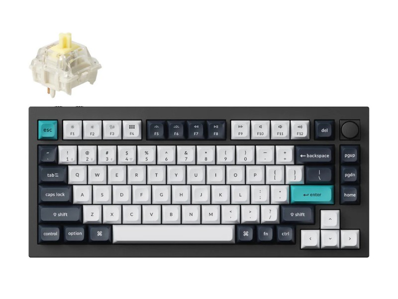 Bàn phím cơ không dây Keychron Q1M-M4 Q1 Max Banana Switch Knob Version
