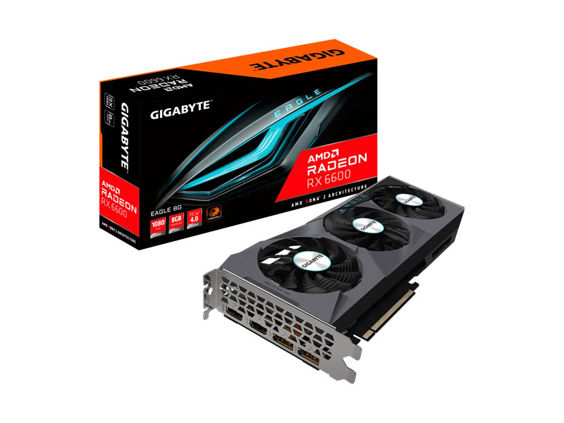 VGA Gigabyte Radeon RX 6600 EAGLE 8G GV-R66EAGLE-8GD