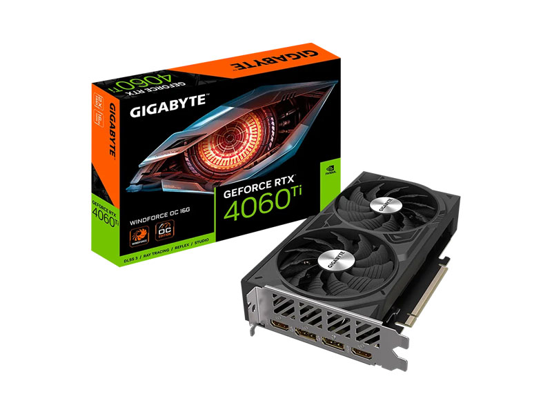 VGA Gigabyte GeForce RTX 4060 Ti WINDFORCE OC 16G GV-N406TWF2OC-16GD