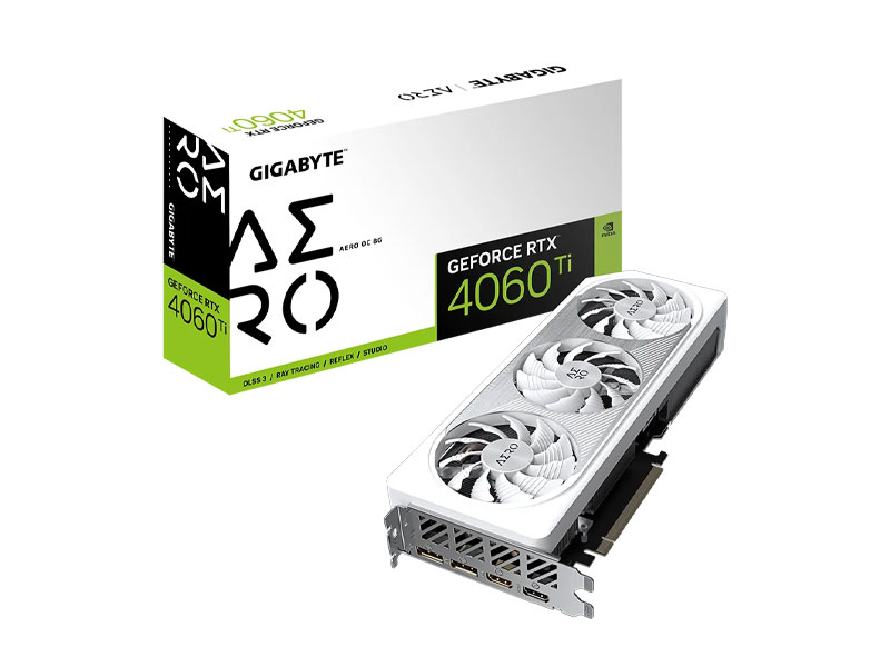 VGA Gigabyte GeForce RTX 4060 Ti AERO OC 8G GV-N406TAERO OC-8GD