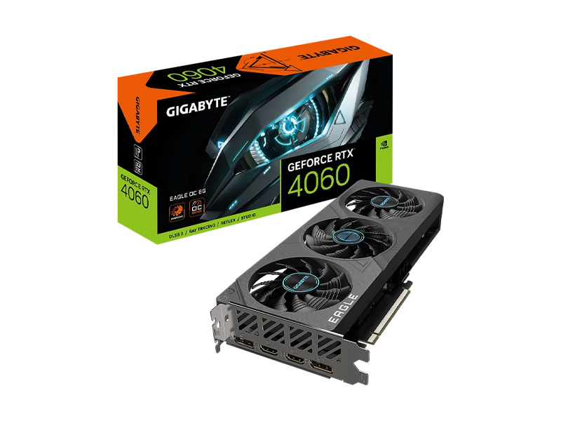 VGA Gigabyte GeForce RTX 4060 EAGLE OC 8G GV-N4060EAGLE OC-8GD