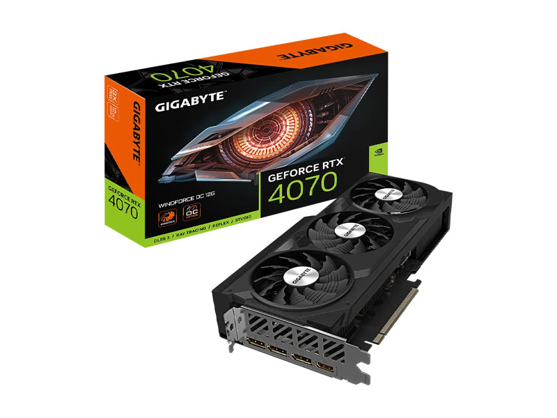 VGA Gigabyte GeForce RTX 4070 WINDFORCE OC 12G GV-N4070WF3 OC-12GD