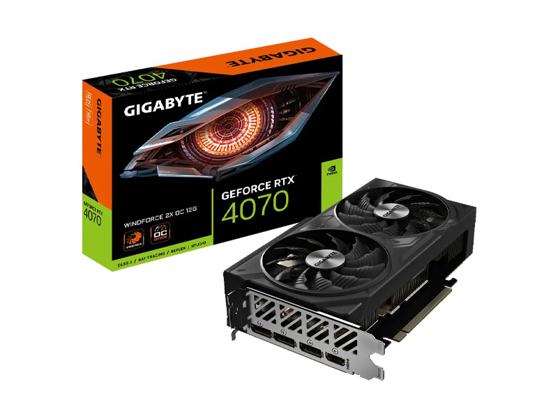 VGA Gigabyte GeForce RTX 4070 WINDFORCE 2X OC 12G GV-N4070WF2OC-12GD