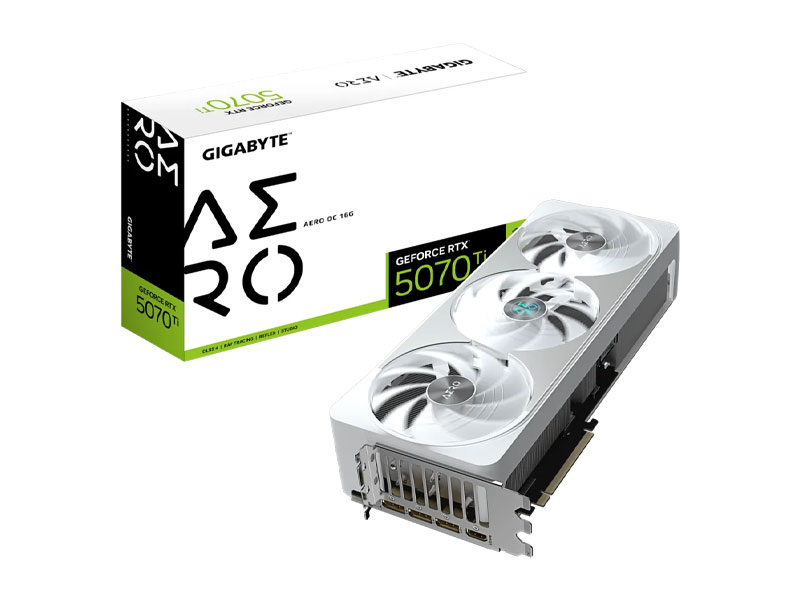 VGA Gigabyte GeForce RTX 5070 Ti AERO OC 16G GV-N507TAERO OC-16GD