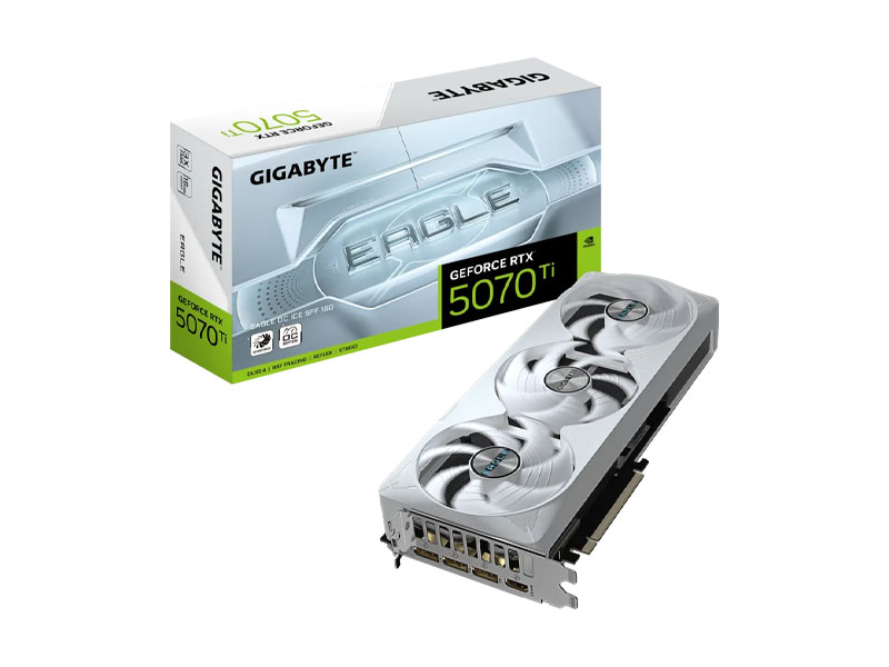 VGA Gigabyte GeForce RTX 5070 Ti EAGLE OC ICE SFF 16G GV-N507TEAGLEOC ICE-16GD