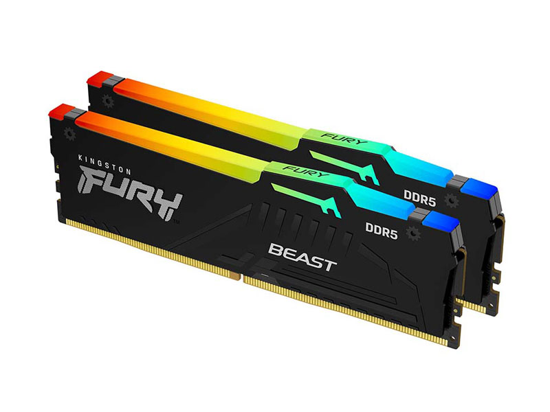Ram PC Kingston Fury 64GB DDR5 5600MHz CL40 RGB KF556C40BBAK2-64 (2x32GB)