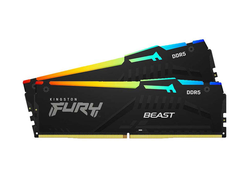 Ram PC Kingston FURY 64GB DDR5 5200MHz CL40 RGB KF552C40BBAK2-64 (2x32GB)