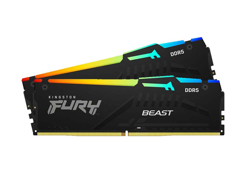Ram PC Kingston FURY 32GB DDR5 5200MHz CL40 RGB KF552C40BBAK2-32 (2x16GB)