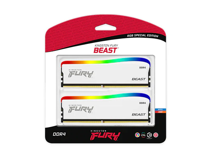 Ram PC Kingston FURY 16GB DDR4 3200MHz CL16 RGB KF432C16BWAK2/16 (2x8GB)