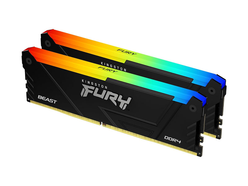 Ram PC Kingston FURY 64GB DDR4 3200MHz CL16 RGB KF432C16BB2AK2/64 (2x32GB)