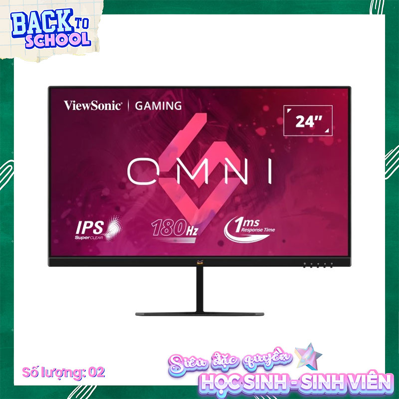 Màn hình Gaming ViewSonic VX2479-HD-PRO (23.8 inch - Full HD - IPS - 180Hz - 1ms)