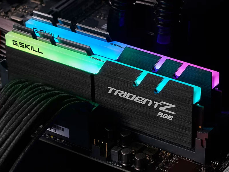 Ram PC Gskill Trident Z RGB 16GB DDR4 3200MHz F4-3200C16D-16GTZR (2x8GB)