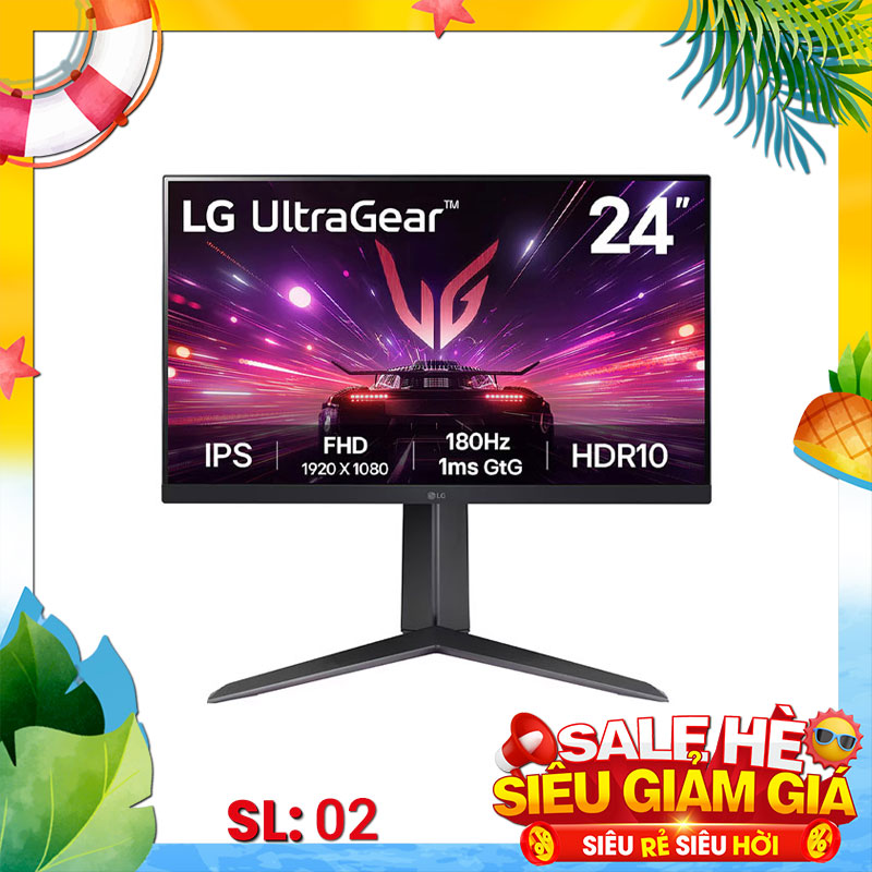Màn hình LCD LG UltraGear 24GS65F-B.ATV (23.8inch - 180Hz - IPS - FHD - HDR10)