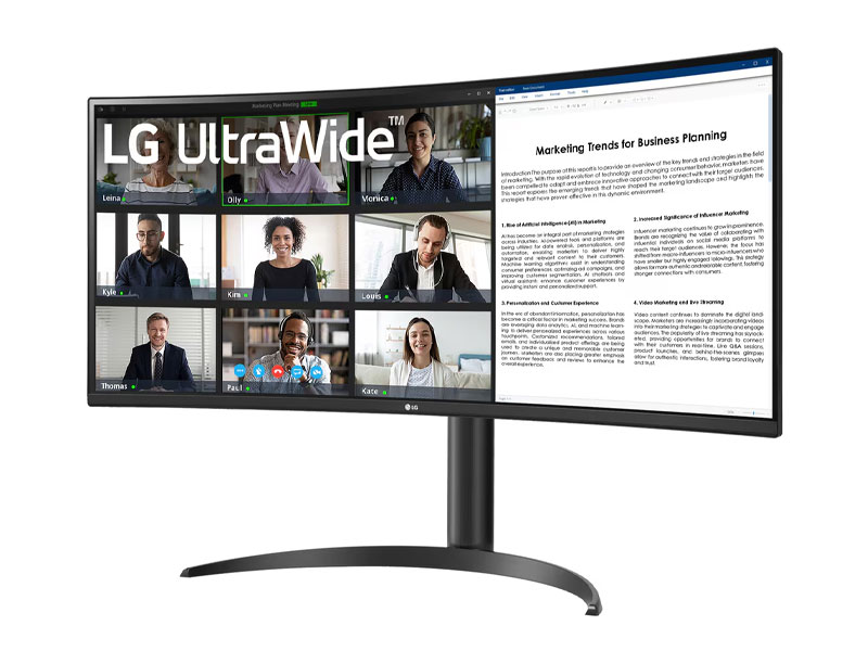 Màn hình cong LG UltraWide 34WR55QK-B 34inch VA QHD 100Hz 1ms