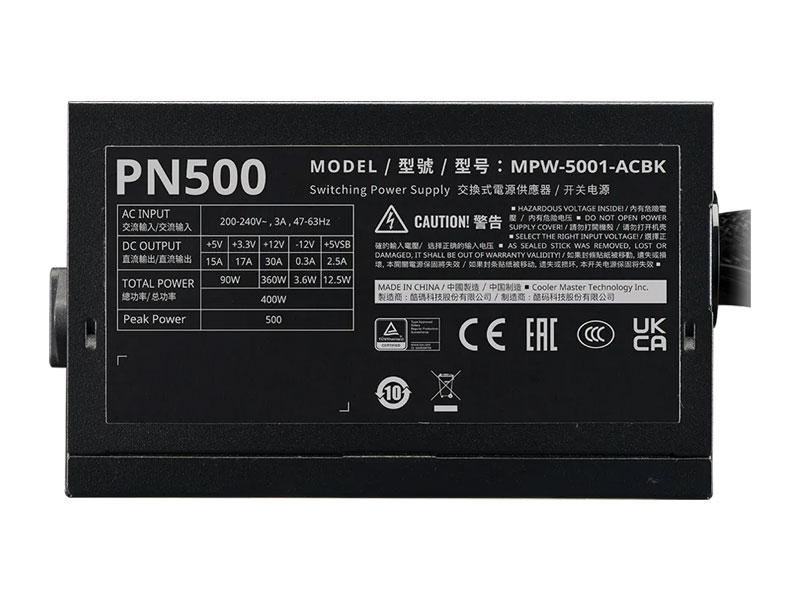 Nguồn Cooler Master Elite NEX PN500 230V MPW-5001-ACBK-PEU