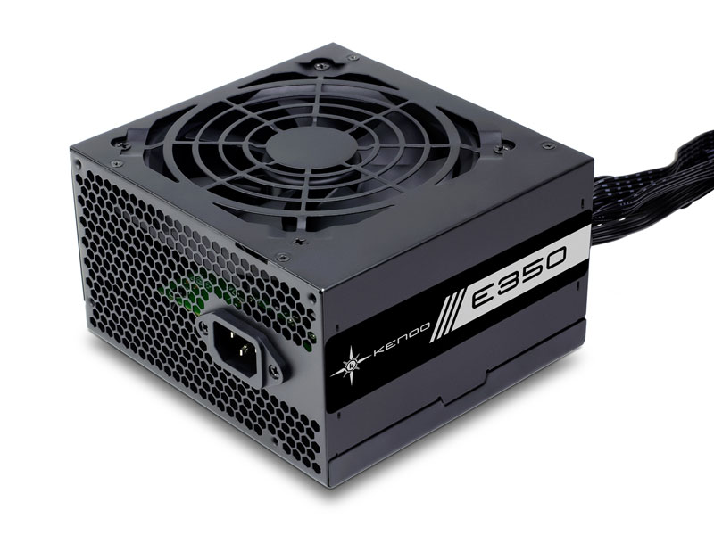 Nguồn máy tính KENOO ESPORT E350 350W Fan 12 - Màu Đen - Cáp dẹt