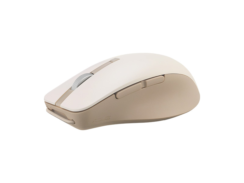 Chuột không dây bluetooth ASUS SmartO Mouse MD200 Silent Plus (Nâu Nhạt)