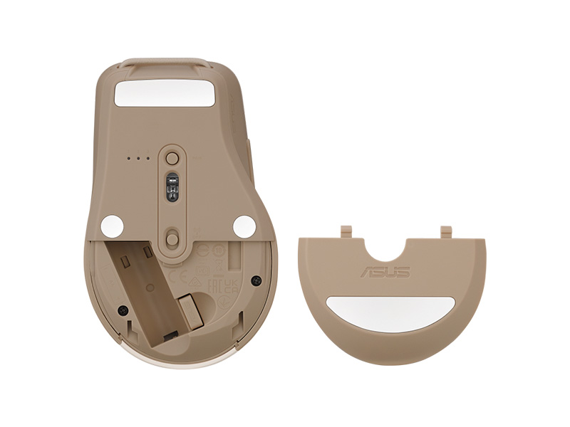 Chuột không dây bluetooth ASUS SmartO Mouse MD200 Silent Plus (Nâu Nhạt)