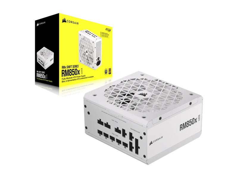 Nguồn máy tính Corsair RM850x Shift White 80 Plus Gold Full Modul CP-9020274-NA