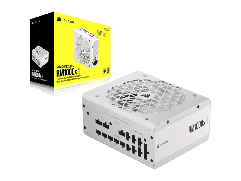 Nguồn máy tính Corsair RM1000x Shift White 80 Plus Gold Full Modul CP-9020275-NA
