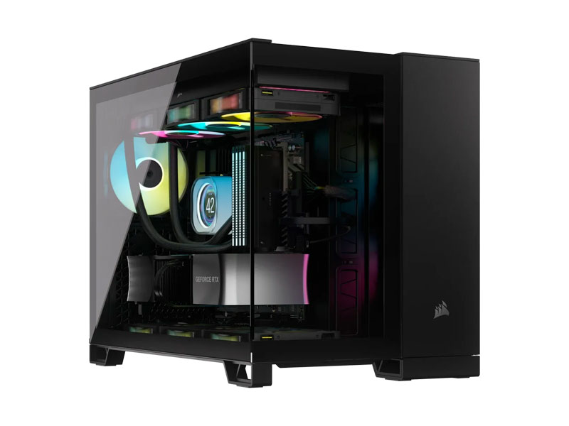 Vỏ case Corsair 2500X Tempered Glass Mid-Tower Black CC-9011265-WW