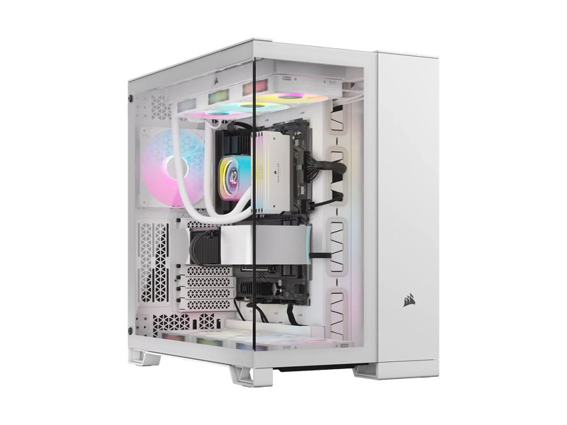 Vỏ case Corsair 6500X Tempered Glass Mid-Tower White CC-9011258-WW
