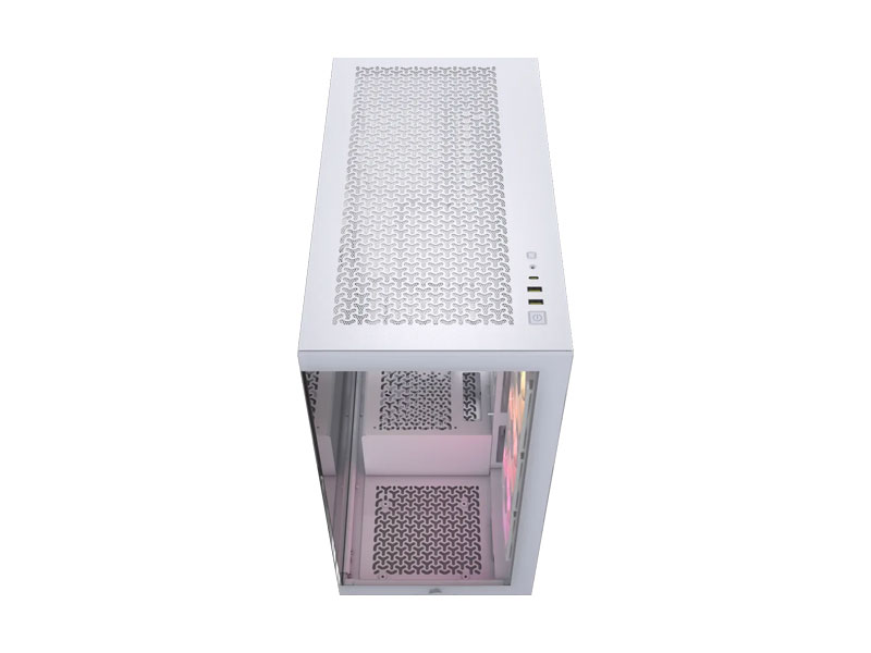 Vỏ case Corsair 3500X RGB Tempered Glass Mid-Tower White CC-9011279-WW