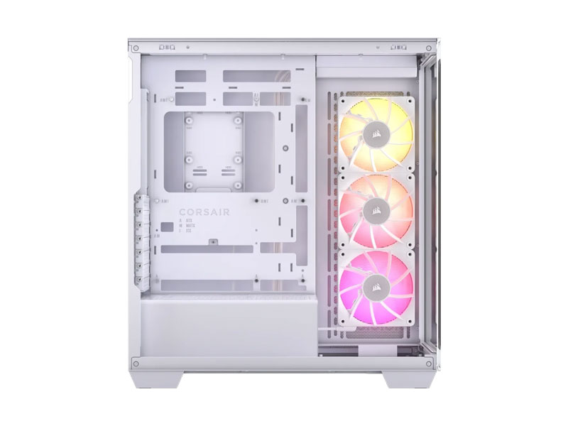 Vỏ case Corsair iCUE LINK 3500X RGB Tempered Glass Mid-Tower White CC-9011281-WW