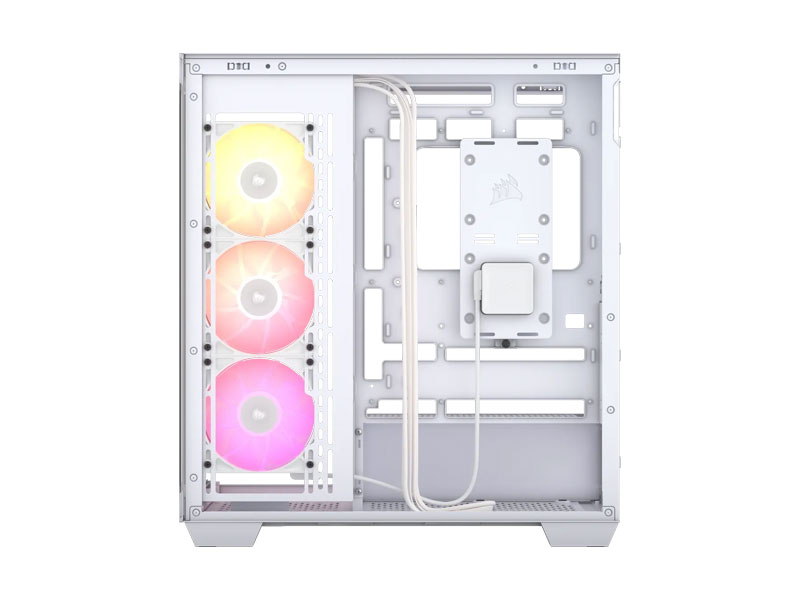 Vỏ case Corsair iCUE LINK 3500X RGB Tempered Glass Mid-Tower White CC-9011281-WW