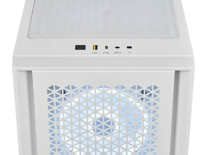 Vỏ case Corsair iCUE 4000D RGB AIRFLOW QL True White CC-9011232-WW