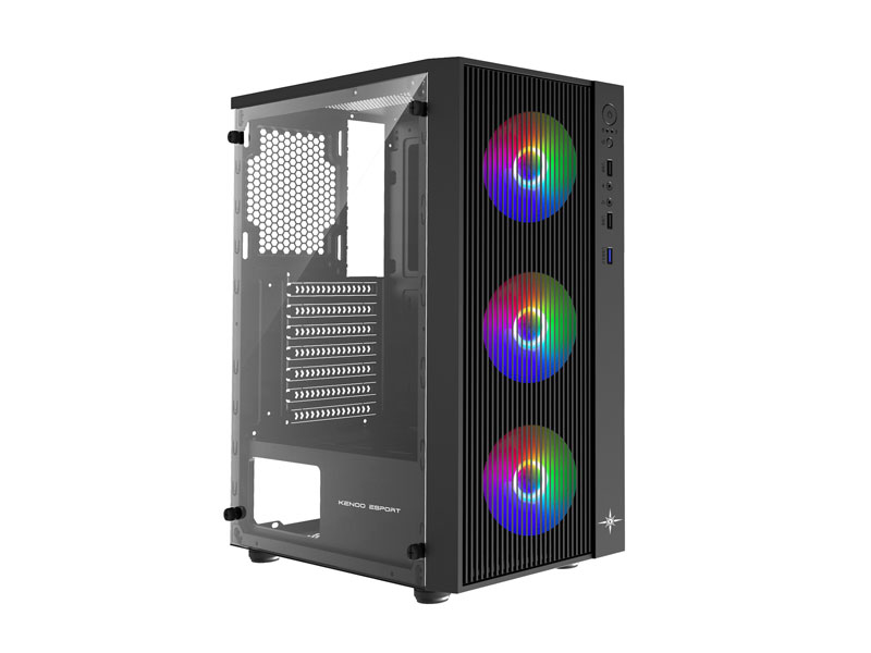 Vỏ case KENOO ESPORT AF13-3F ATX Đen