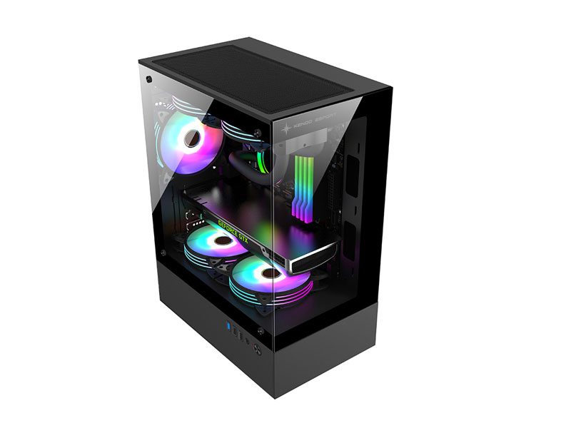 Vỏ case KENOO ESPORT MK100 M-ATX đen
