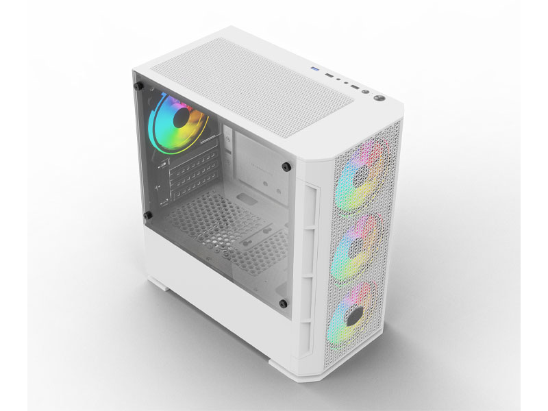 Vỏ case KENOO ESPORT G362 M-ATX Trắng