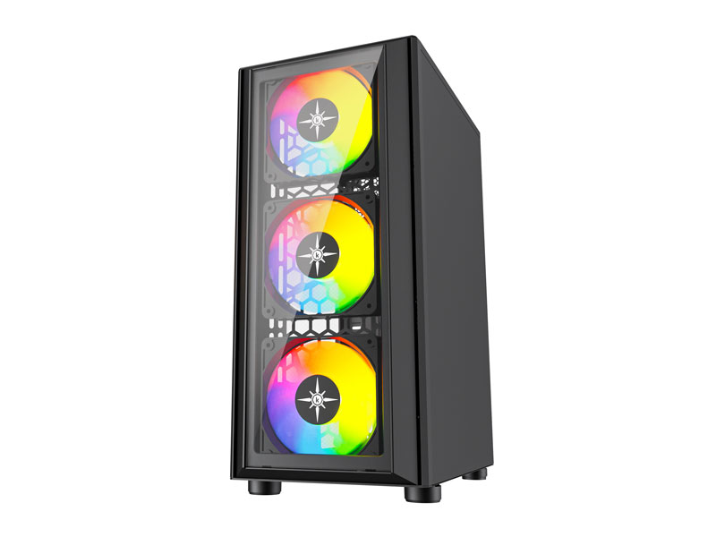 Vỏ case KENOO ESPORT K300-3F ATX Đen