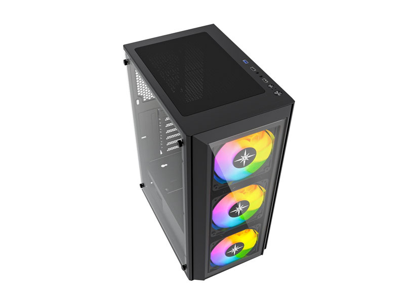 Vỏ case KENOO ESPORT K300-3F ATX Đen