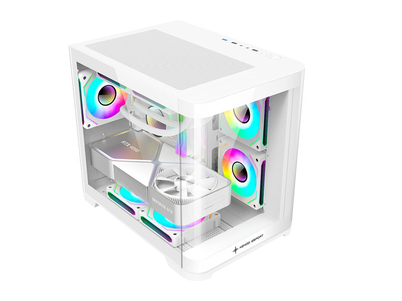 Vỏ case KENOO ESPORT MK400 M-ATX Trắng
