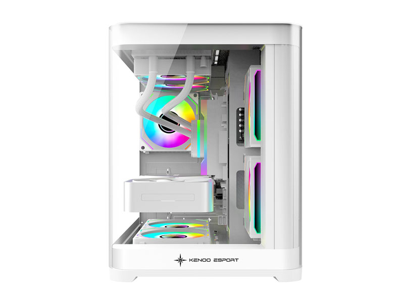 Vỏ case KENOO ESPORT MK400 M-ATX Trắng