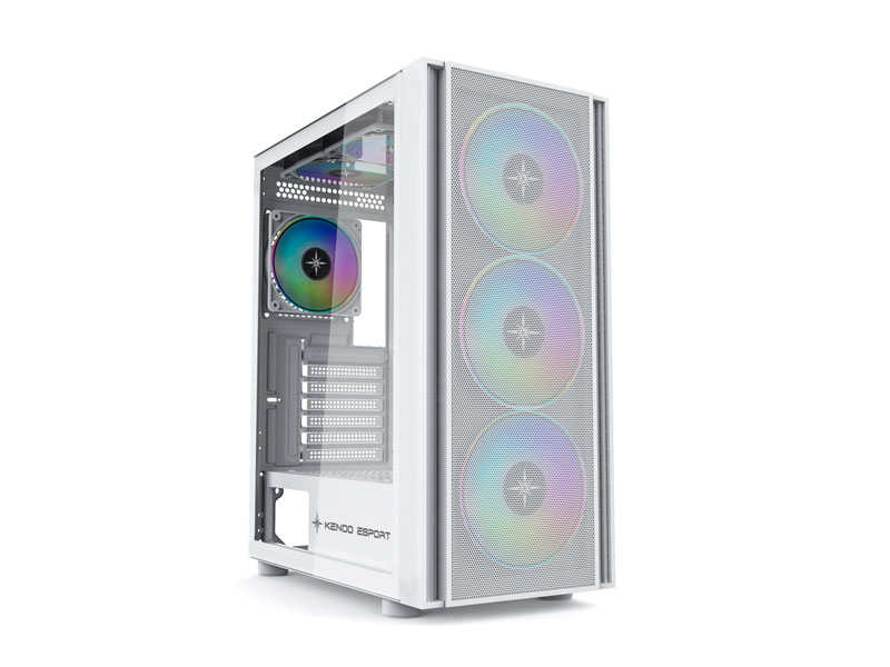Vỏ case KENOO ESPORT EM700-3F E-ATX Trắng